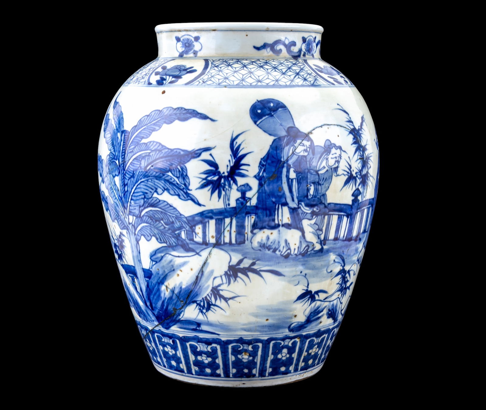 Chinese Blue & White Temple Ginger Jar (1 of 13)
