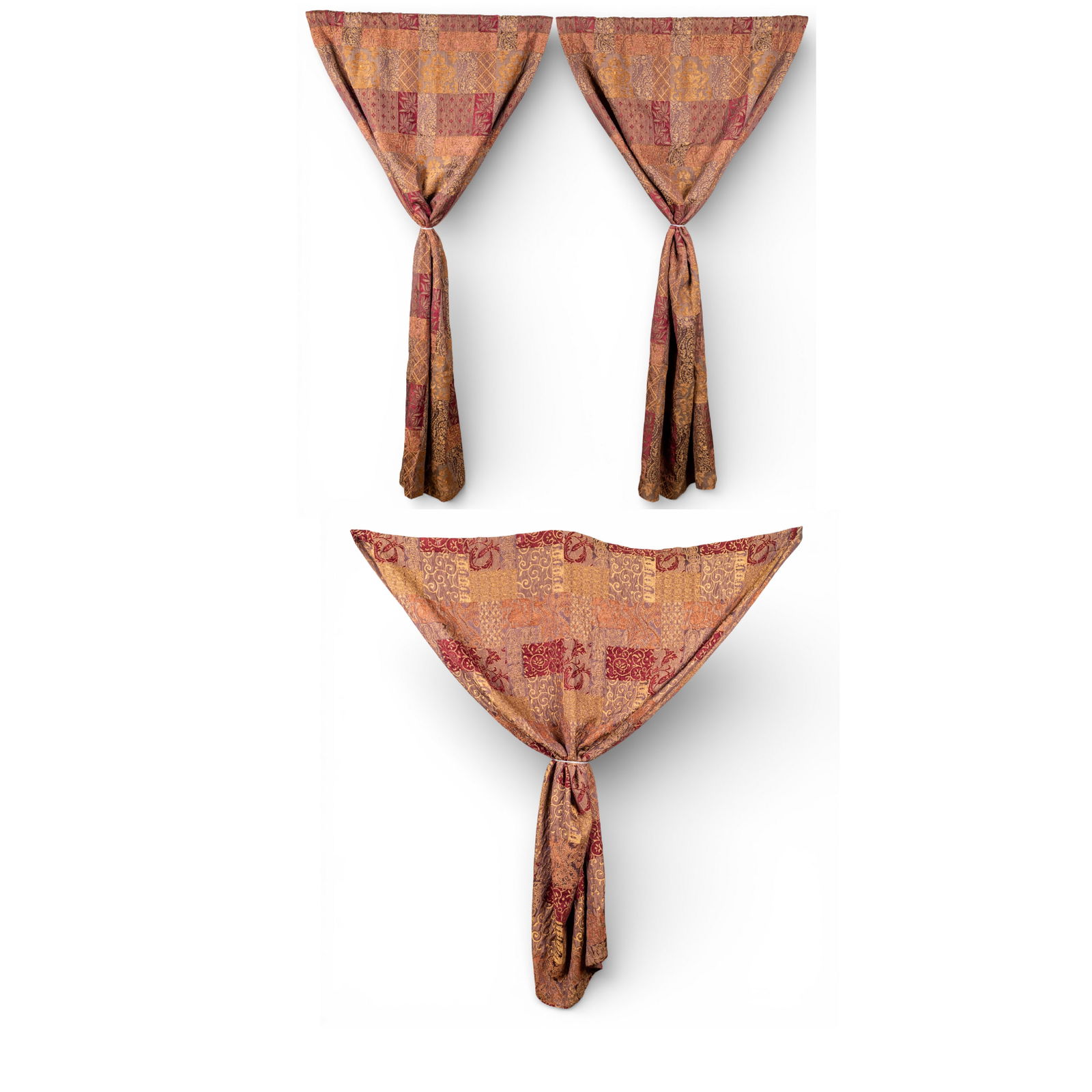 3 Vintage Window Curtains/ Panels (1 of 20)