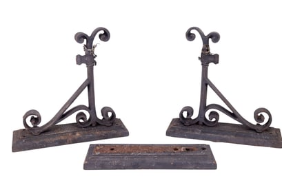 Antique Cast Iron Wall Sconces/Brackets