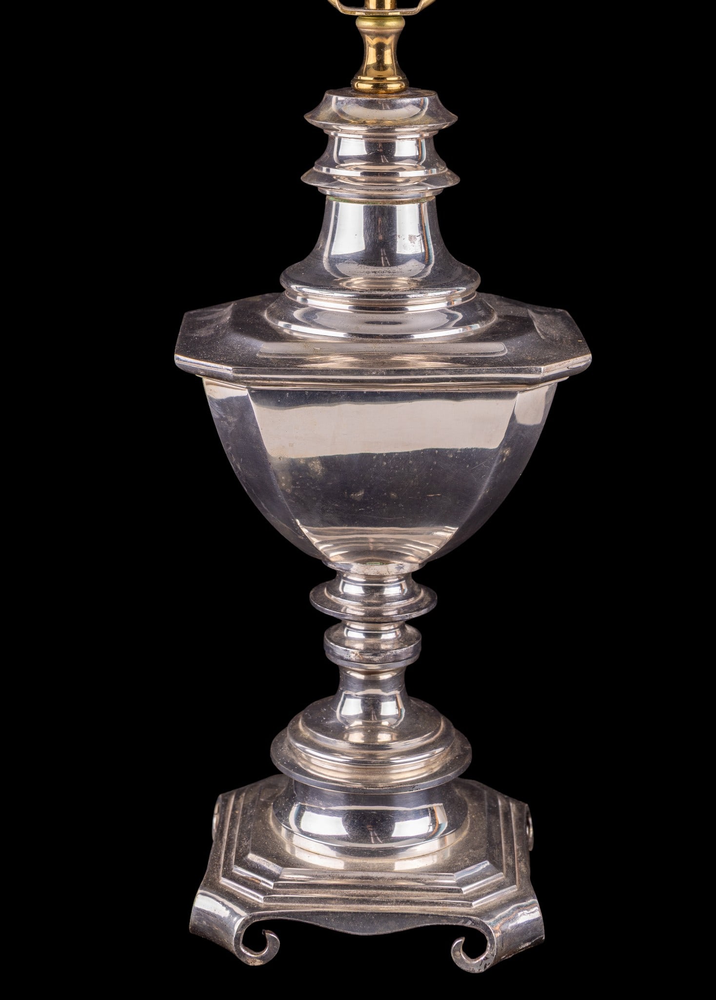 Vintage Wildwood Silver Tone Lamp (1 of 10)