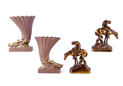 Cornucopia Vases, Bookends
