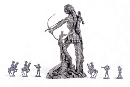 Pewter "Sioux Hunter", Rider Figures
