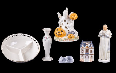 Lenox Porcelain w/ Pope, Halloween Figures