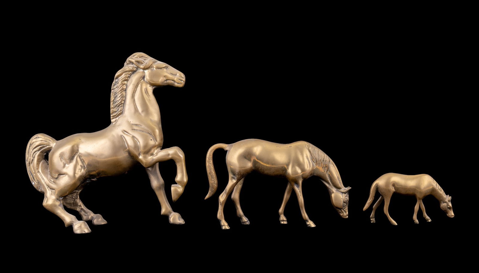 Vintage Brass Equestrian Statuettes (1 of 12)