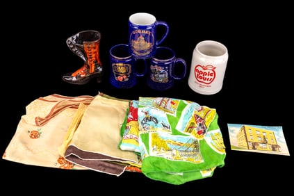 Souvenir Mugs & Vessels, Scarves