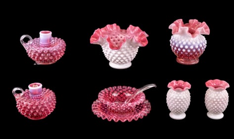 Vintage Fenton Hobnail Glassware