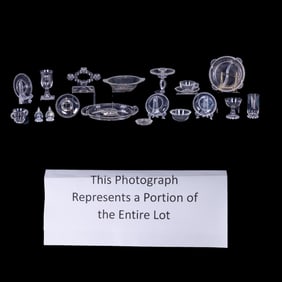 Imperial Glass Candlewick Partial Dinner Service