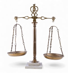 Vintage Brass Balance Scale