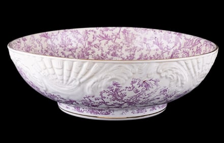 Monumental Crown SemiPorcelain Transferware Bowl
