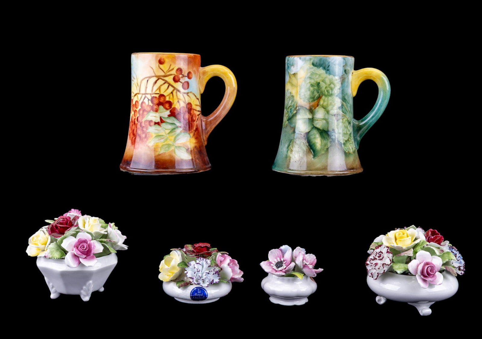 Belleek and Royal Doulton Porcelain Flowers (1 of 12)