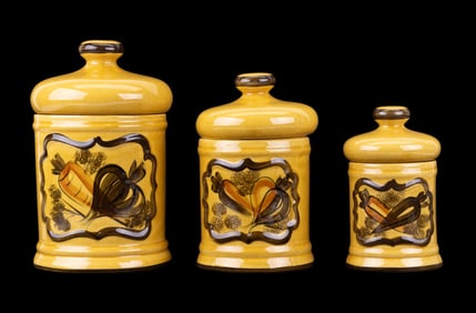 3-Piece Los Angeles Potteries Canister Set