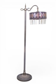 Stained Glass Floor Lamp w/ Prisms