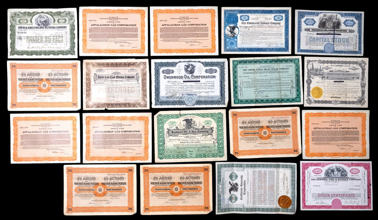 Antique and other Oil, Mining, Stock Certificates (1 of 3)