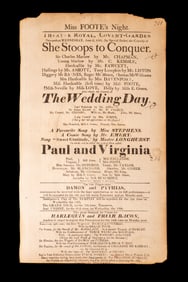 Broadside Theatre Royal, Convent-Garden 1821