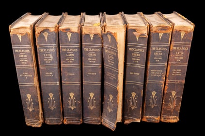 Antique 'The Classics: Greek & Latin' Book Volumes