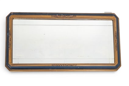 Art Deco Style Blue & Gold Mirror