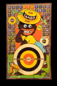 Black Americana Sambo Dart Board