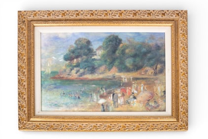 Framed Oil Painting, After Renoir