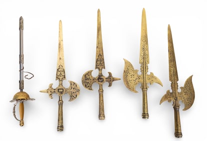 Decorative Halberd Heads, Short Dec. Rapier