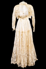 20th C Lace Wedding Gown