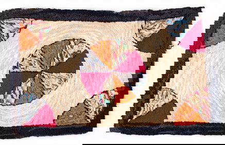 Folk Art Hooked Rug