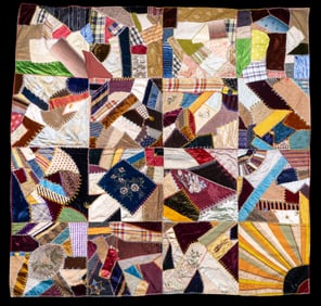 19th Century Velvet, Silk Crazy Quilt