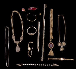 Vintage Gold Tone, GF watch, more Jewelry