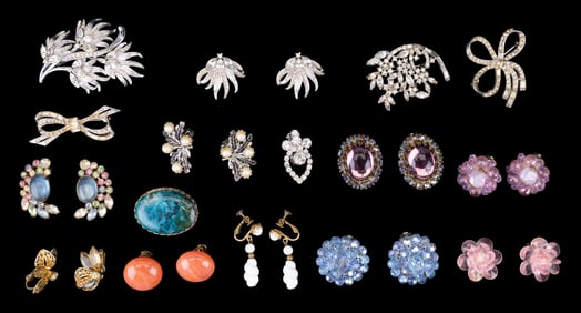 Vintage Rhinestone, Haskell, more Jewelry