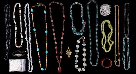 Natural Semi Precious Stone and Other Jewelry