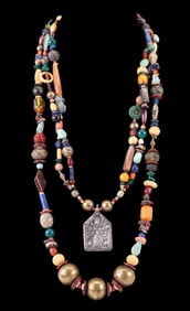 Japanese Arts & Crafts 925 Semiprecious Necklace
