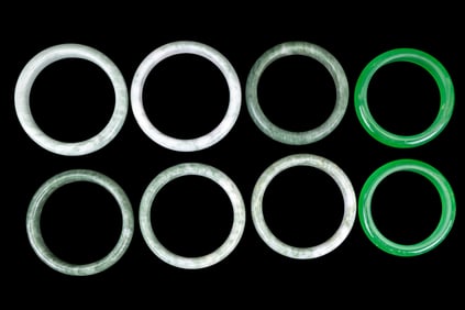 Jade and Nephrite Bangle Bracelets