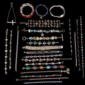 Silver Tone Costume Bracelets