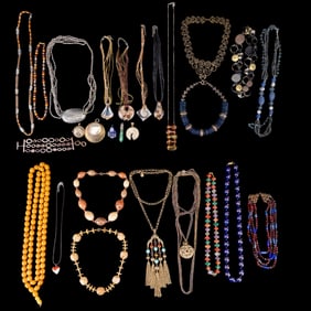 Murano Glass and Faux Stone Beaded Jewelry