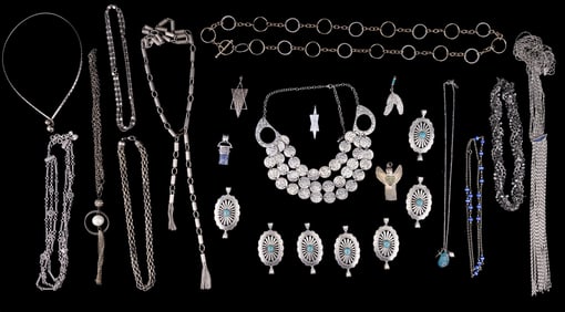 Vintage Silver Tone Jewelry