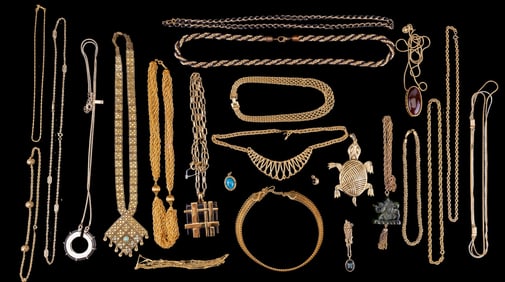 Tory Burch and Other Gold Tone Necklaces