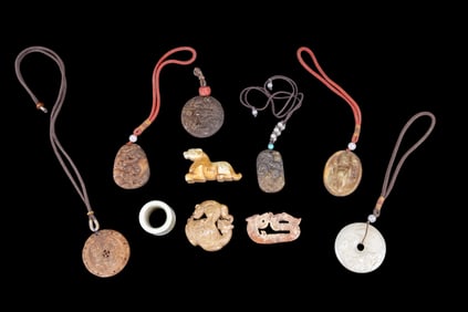 Abrased Nephrite Medallions