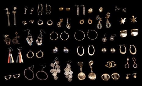 Gold Tone Costume Earrings (33prs)