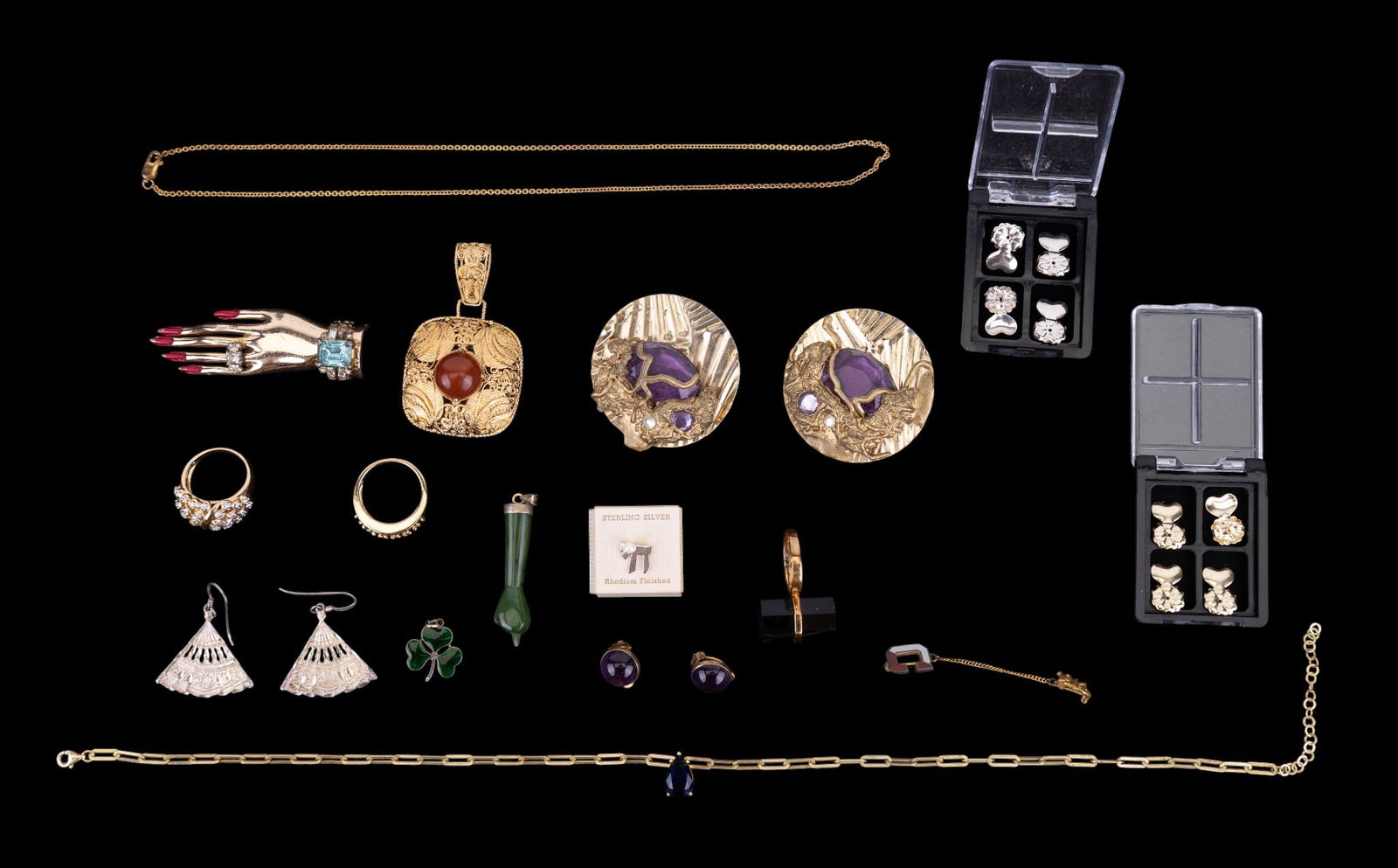 Gold Tone Sterling Silver Jewelry (1 of 13)