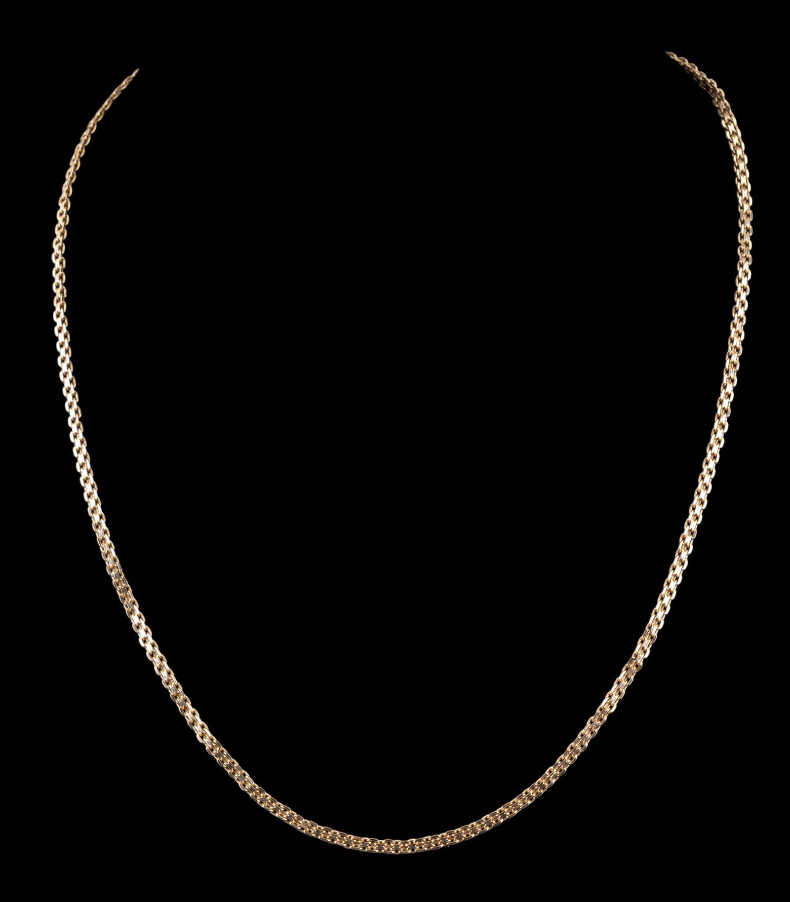 14K Yellow Gold Woven Link Necklace Chain (1 of 6)