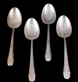 Intl. Sterling .925 Enchantress Serving Spoons (4)