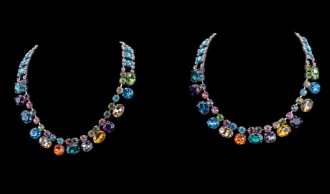 Modern Rhinestone Necklaces