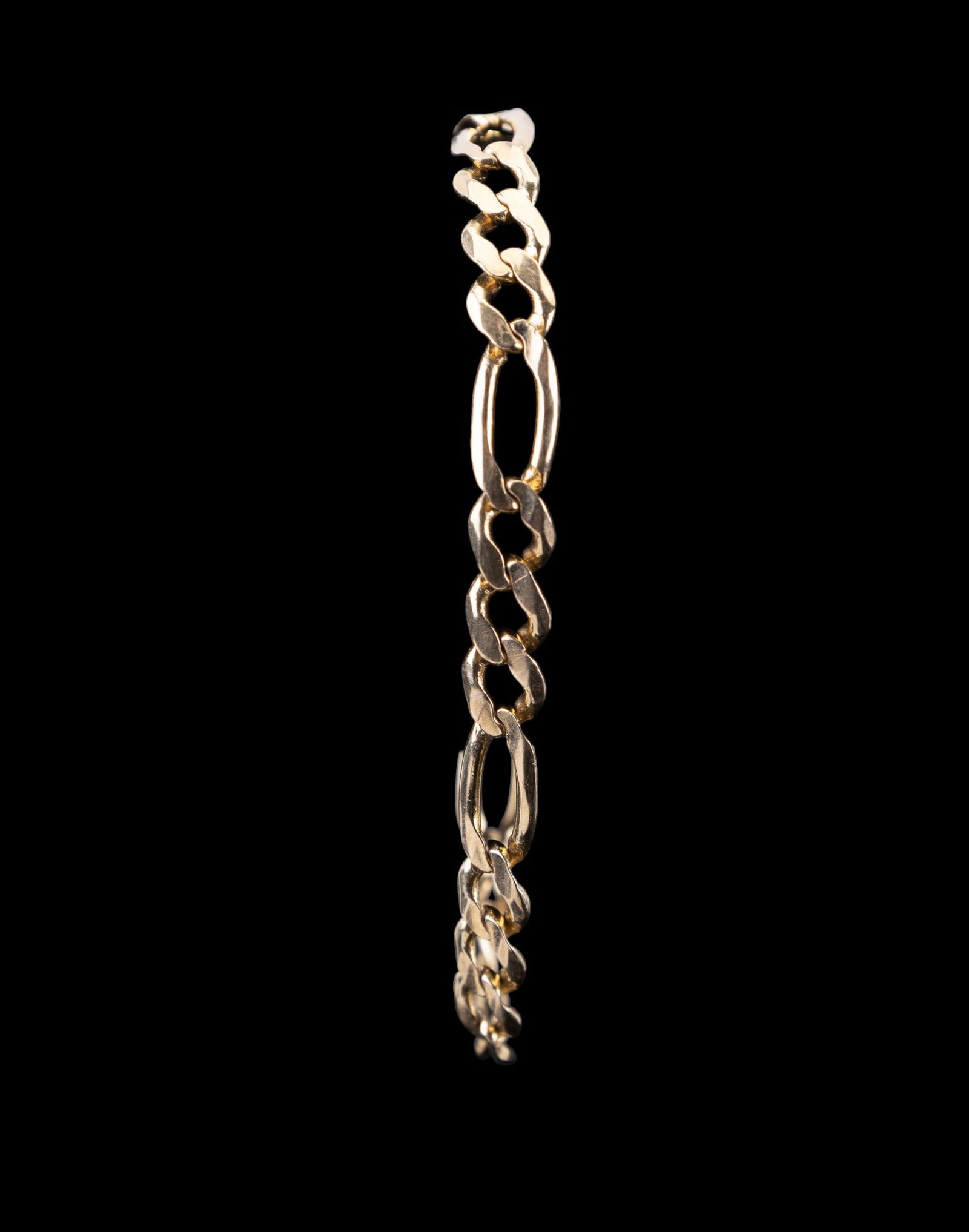 14K Yellow Gold Figaro Link Chain Bracelet (1 of 6)