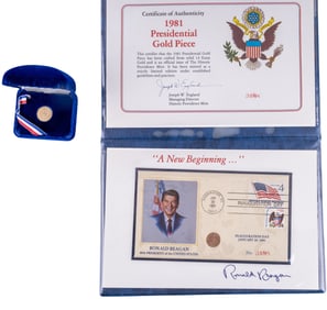 Presidential Gold Pieces Ronald Reagan (2 Pc.)