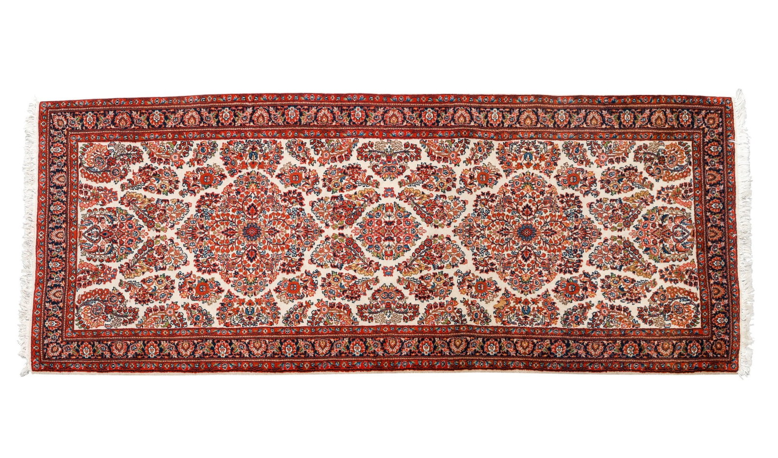 Sarouk Runner: Sarouk runner measuring approx. 10' x 4'2".