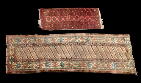 Antique Kazak Persian Runner, Turkmen Runner