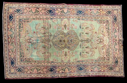 Antique Persian Kirman Rug