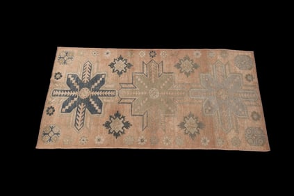 Semi Antique Turkish Oushak Rug