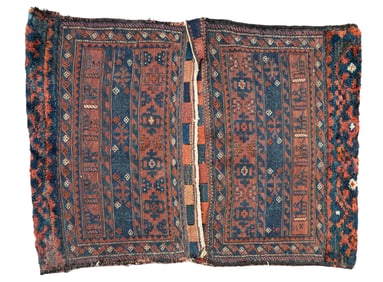 Large Kurdish Woven Saddle Bag
