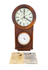 Elias Burwell (Bristol, CT) 19th C Calendar Clock
