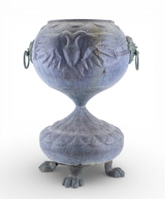 Antique Large European Copper Censer w/ Eagle